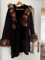 Prachtige vintage Italiaanse jas konijn, Kleding | Dames, Jassen | Winter, Ophalen, Gedragen, Maat 38/40 (M), Bruin