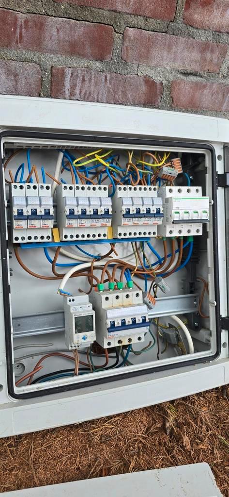 Complete groepenkast 3-fase GEWISS Schneider digitale klok, Doe-het-zelf en Verbouw, Elektra en Kabels, Gebruikt, Overige typen