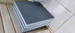 4 stuks antraciet betontegels 60x60x4cm, Ophalen, Zo goed als nieuw, Beton, Terrastegels