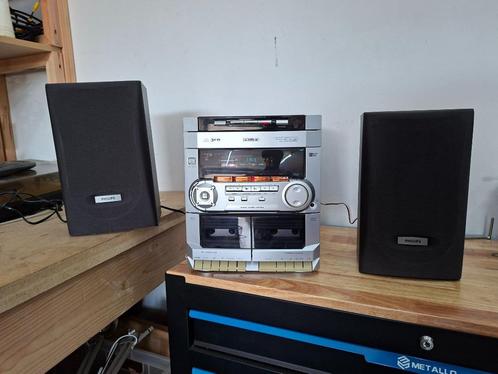 stereotoren philips easy set 3x cd radio en dub cassette, Audio, Tv en Foto, Stereo-sets, Cassettedeck, Cd-speler, Tuner of Radio