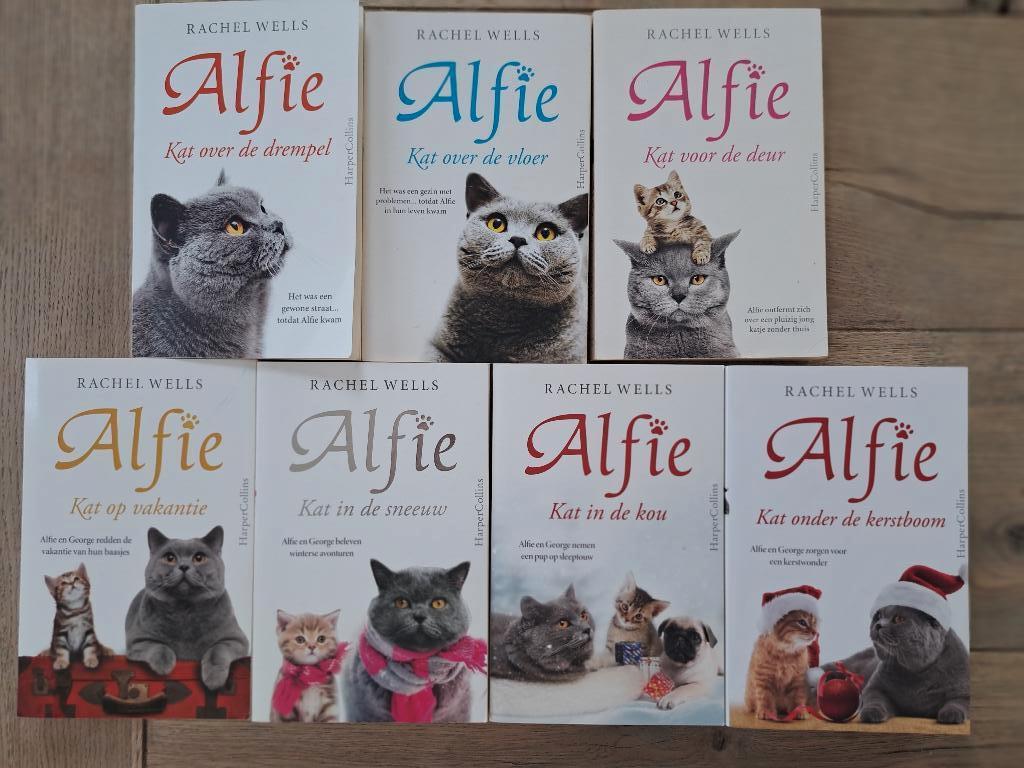 3 boeken over Alfie de kat - Rachel Wells, Gelezen, Rachel Wells, Ophalen of Verzenden, Katten