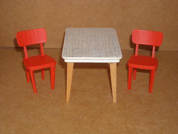 Lundby keukentafel met 2 stoelen