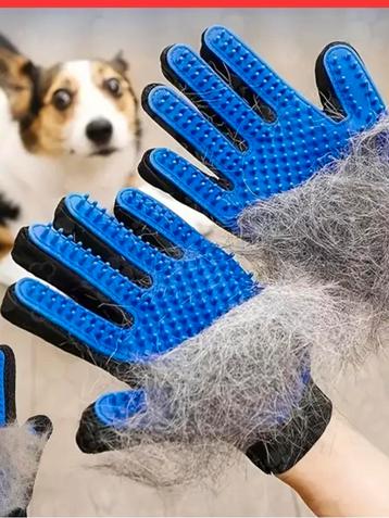 2 stuks Pet Grooming hanschoen borstel Hond of Kat NIEUW beschikbaar voor biedingen