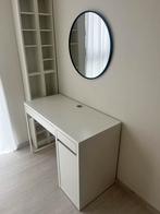 Ikea Malm Micke Bureau Wit NIEUW make up tafel spiegel, Huis en Inrichting, Bureaus, Ophalen of Verzenden, Nieuw, Bureau