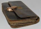 Antieke lederen portemonnee/antiek beursje, gouden sluiting, Verzenden, Overige materialen, Overige typen
