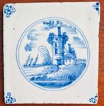 Tegel met een landschapje, Ophalen of Verzenden