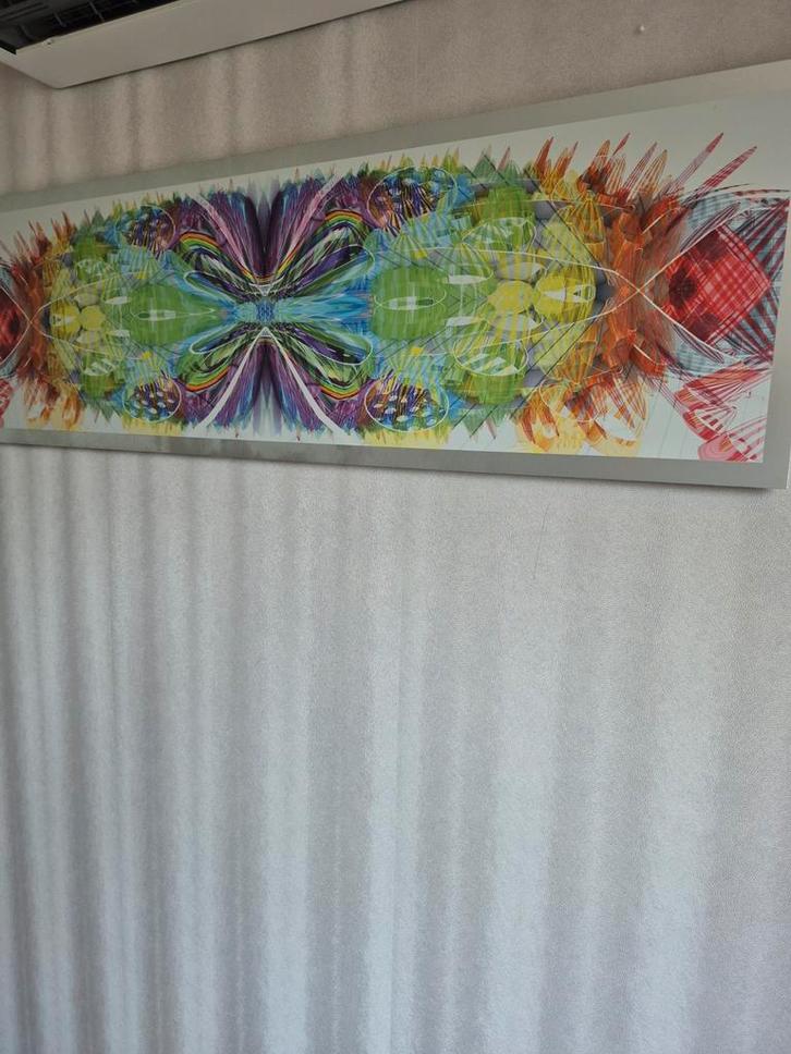 Kleurrijke Ets op Metaal, Antiek en Kunst, Kunst | Overige Kunst, Ophalen