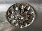 Amuse lepels op presenteerschaal RVS, Ophalen, Gebruikt, Rvs of Chroom, Vaatwasserbestendig