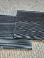 2 Veneta Plissé Gordijnen - Jazz Black, Ophalen, Zwart, 50 tot 100 cm, Zo goed als nieuw