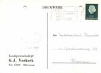 Loodgietersbedrijf G.J. Verkerk, Hilversum - 07.1968 - drukw, Ophalen of Verzenden, Briefkaart