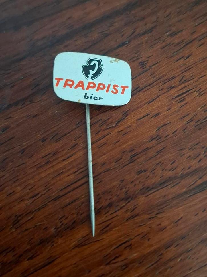Vintage Trappist Bier Speldje, Verzamelen, Speldjes, Pins en Buttons, Gebruikt, Speldje of Pin, Merk, Ophalen of Verzenden