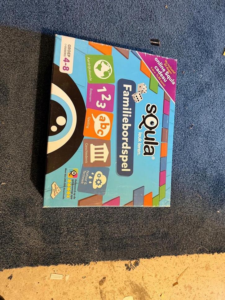 Squla Familie Bordspel, Hobby en Vrije tijd, Gezelschapsspellen | Bordspellen, Zo goed als nieuw, Een of twee spelers, Reisspel