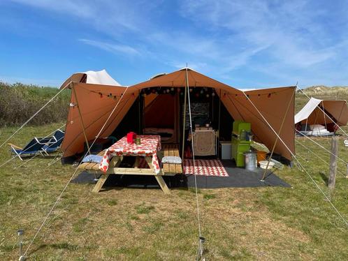 De Waard Albatros 2009 - Varioluifel en 2 zijschermen, Caravans en Kamperen, Tenten, tot en met 4, Gebruikt, Ophalen
