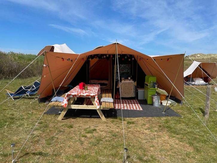 De Waard Albatros 2009 - Varioluifel en 2 zijschermen, Caravans en Kamperen, Tenten, tot en met 4, Gebruikt, Ophalen