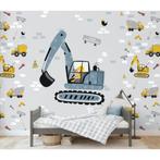 Sam&Luca/heftruck/auto/unicorn/dolfijnbehang, Ophalen of Verzenden, Nieuw, Klok