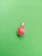 Mooie Zilveren Hanger met rode Maansteen, Sieraden, Tassen en Uiterlijk, Antieke sieraden, Verzenden, Zilver, Hanger, Met edelsteen