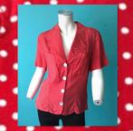 Apart blouse rood met witte polka dot maat 38, Kleding | Dames, Maat 38/40 (M), Ophalen of Verzenden, Zo goed als nieuw, Rood