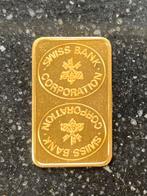 5 gram goud baartje Swiss bank, Postzegels en Munten, Goud, Ophalen of Verzenden