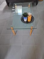 Glazen salontafel, Ophalen, Gebruikt, 100 tot 150 cm, 50 tot 100 cm