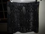 E1061 ELVIRA mt 38 nieuw rok grijs zwart slangenprint, Kleding | Dames, Rokken, Maat 38/40 (M), Verzenden, Nieuw, Grijs