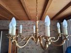 Bronzen hanglamp / kroonluchter, Huis en Inrichting, Lampen | Kroonluchters, Ophalen, Zo goed als nieuw
