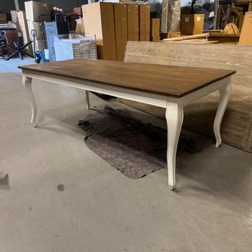 Opruiming! Eettafel/Tuintafel 220 x 100 | Wit/Naturel beschikbaar voor biedingen