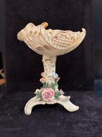 Saksisch Dresden Jugendstil  met bloemFruitschaal Gesigneerd, Ophalen of Verzenden