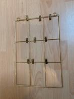 Memo bord met klips goud, Huis en Inrichting, Woonaccessoires | Memoborden, Ophalen of Verzenden, Zo goed als nieuw, Overige typen