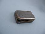 Metalen snuif / pillen doosje gegraveerd - ca. 1900, Antiek en Kunst, Ophalen of Verzenden