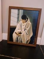 Schilderij monnik, Ophalen, Minder dan 50 cm, Oorspronkelijke maker, Zo goed als nieuw