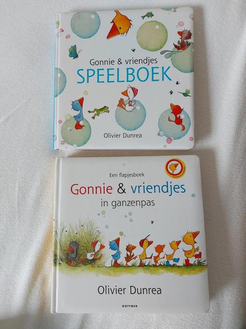 2x boek van O. Dunrea - Gonnie en vriendjes in ganzenpas, Boeken, Kinderboeken | Baby's en Peuters, Zo goed als nieuw, Ophalen of Verzenden