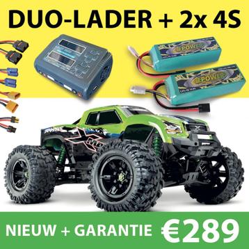 2x 4s E-Power 10500mAh + duo liposnellader €289 o.a. Traxxas beschikbaar voor biedingen
