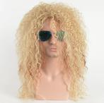 Blonde Krullen Heren Pruik Haar Haren Haarstukje Mannen, Sieraden, Tassen en Uiterlijk, Uiterlijk | Haarverzorging, Verzenden