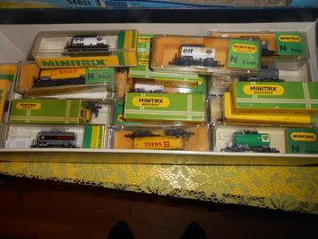 Minitrix 3229 3230, enz. 40 ketelwagons, 2 en 4 assig, ovp beschikbaar voor biedingen