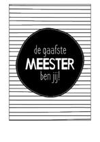 Kaart de gaafste meester, Ophalen of Verzenden, Nieuw
