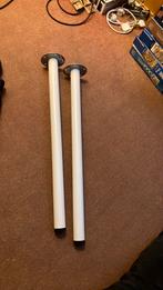 Twee bureau of tafelpoten ikea ADILS, Ophalen of Verzenden, Zo goed als nieuw, Rond, 50 tot 100 cm