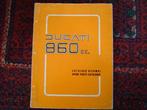 Ducati 860cc 5 speed 1975 motorcycle parts catalogue, Motoren, Ophalen of Verzenden, Ducati