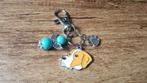 Sleutelhanger Engelse pointer emaille met guardian angel, Verzenden, Nieuw, Dier of Natuur