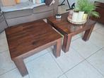2x salontafel koloniaal, Huis en Inrichting, Tafels | Salontafels, Ophalen, Gebruikt, Rechthoekig, Minder dan 50 cm