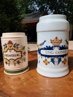 Apothekerspot twee stuks, Antiek en Kunst, Antiek | Keramiek en Aardewerk, Ophalen of Verzenden