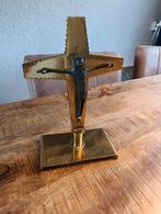 Koperen Kruisbeeld, Antiek en Kunst, Antiek | Religie, Ophalen of Verzenden