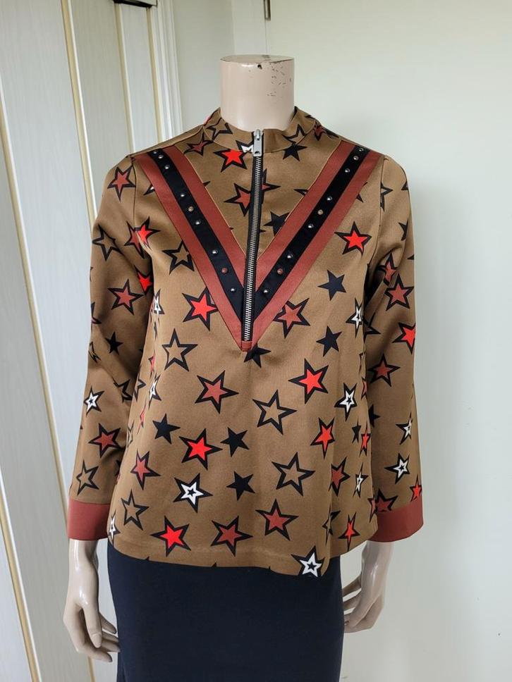 Maison Scotch blouse maat XS, Kleding | Dames, Blouses en Tunieken, Zo goed als nieuw, Maat 34 (XS) of kleiner, Bruin, Ophalen of Verzenden