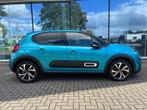Citroen C3 1.2 Turbo Shine - Automaat - Navi - Climate - Cru, Auto's, Citroën, 450 kg, Gebruikt, 1199 cc, Blauw
