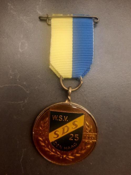 Medaille WSV SDS Den Haag 25, Postzegels en Munten, Penningen en Medailles, Overige materialen, Ophalen of Verzenden