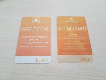 Twee smartcards voor ziggo ontvangers beschikbaar voor biedingen