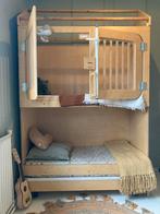Stapelbedje in ledikantmaat - Uniek Design!, Kinderen en Baby's, Ophalen, Gebruikt, Hoogslaper of Stapelbed, Minder dan 140 cm