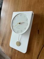Karlsson Casa Pendulum Wandklok - Wit, Ophalen of Verzenden, Nieuw, Analoog, Wandklok