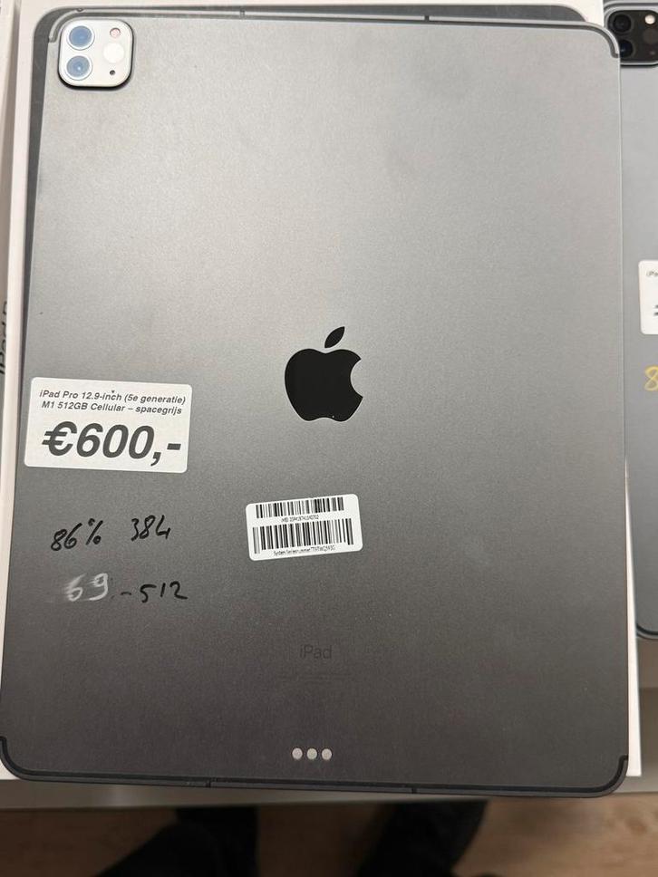 iPad Pro 12.9 (2021) M1 – Wi-Fi + Cellular – Meerdere opties, Computers en Software, Apple iPads, Zo goed als nieuw, Apple iPad