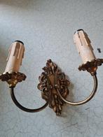 Vintage bronzen wandlamp, Barok, boudoir brocante romantisch klassiek, Heikant 21 Kaatsheuvel, Belle Vieille Brocante, Ophalen of Verzenden