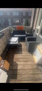 4-delig loungeset exclusief kussens, Tuin en Terras, Tuinsets en Loungesets, Ophalen, Gebruikt, Wicker